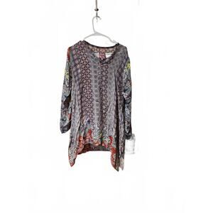 Johnny Was shark hem tunic size S